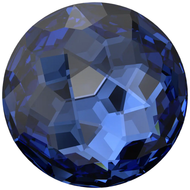 Serinity Chatons Round Stones Thin (1383) Dark Sapphire - Bluestreak Crystals