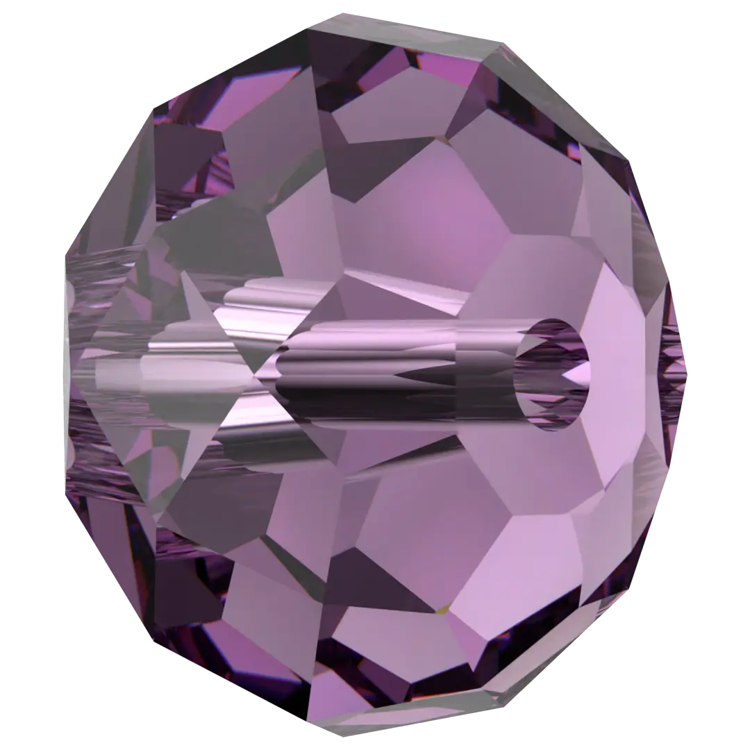 Serinity Crystal Beads Briolette (5040) Amethyst - Bluestreak Crystals