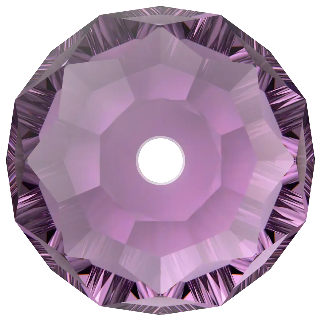 Serinity Crystal Beads Briolette (5040) Amethyst - Bluestreak Crystals