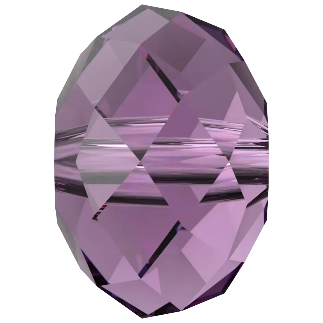 Serinity Crystal Beads Briolette (5040) Amethyst - Bluestreak Crystals
