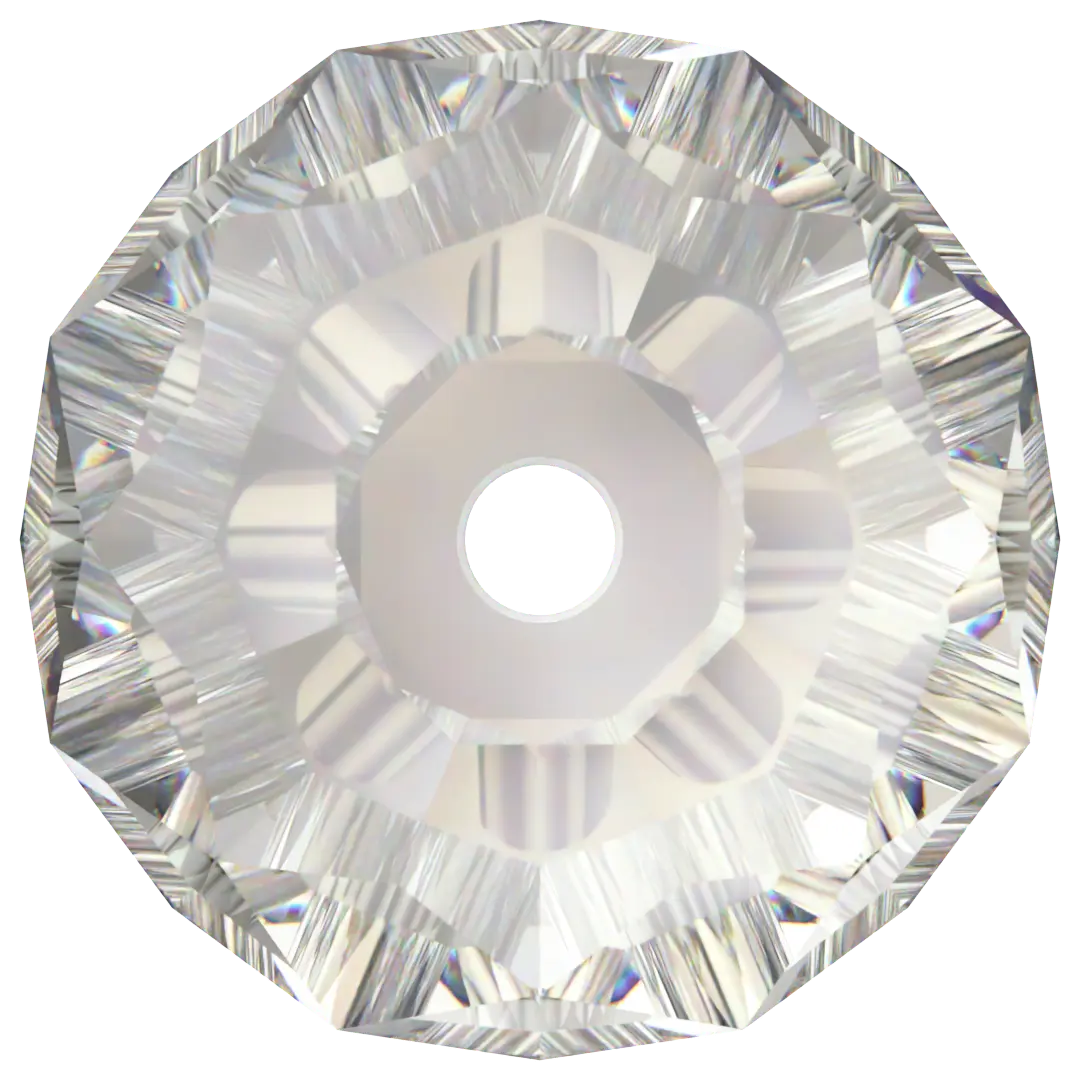 Serinity Crystal Beads Briolette (5040) Crystal Silver Shade - Bluestreak Crystals
