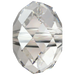 Serinity Crystal Beads Briolette (5040) Crystal Silver Shade - Bluestreak Crystals