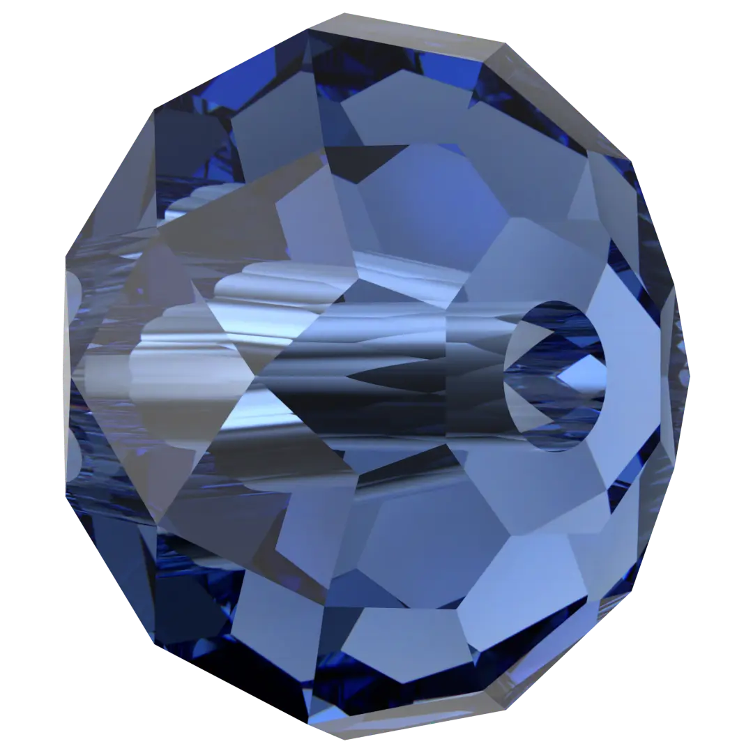 Serinity Crystal Beads Briolette (5040) Dark Sapphire - Bluestreak Crystals