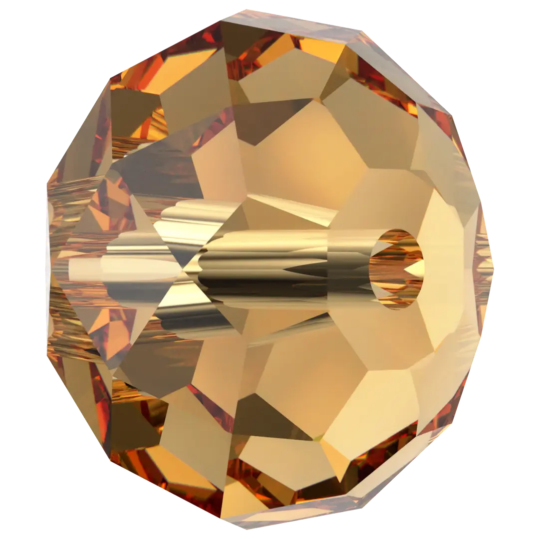 Serinity Crystal Beads Briolette (5040) Topaz - Bluestreak Crystals