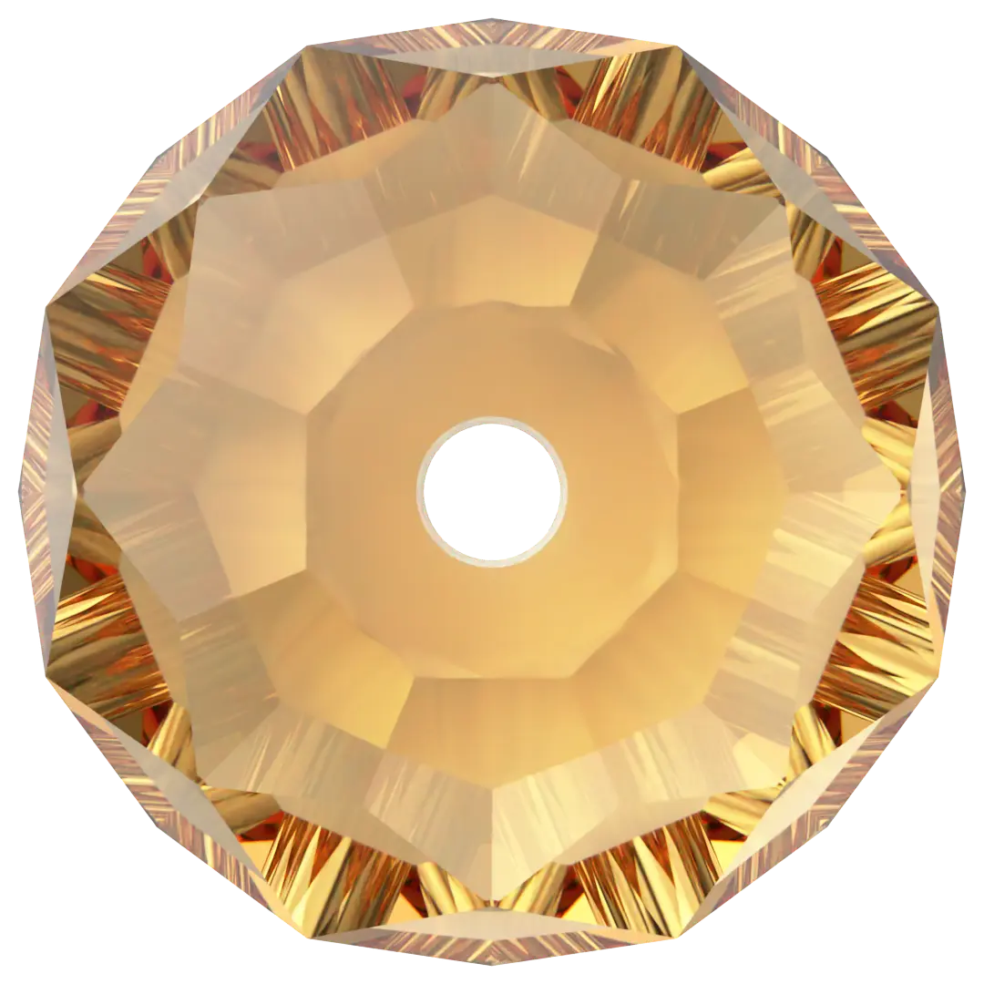 Serinity Crystal Beads Briolette (5040) Topaz - Bluestreak Crystals