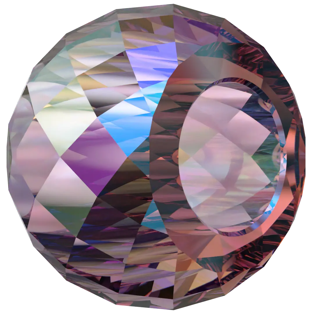 Serinity Crystal Beads Briolette XXL Hole (5043) Amethyst Shimmer 2X - Bluestreak Crystals