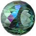 Serinity Crystal Beads Briolette XXL Hole (5043) Emerald Shimmer 2X - Bluestreak Crystals