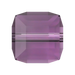 Serinity Crystal Beads Cube (5601) Amethyst - Bluestreak Crystals