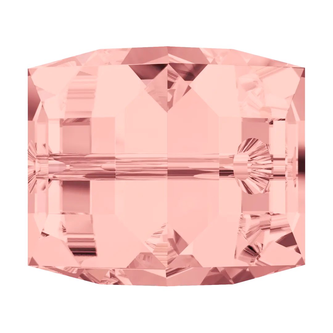 Serinity Crystal Beads Cube (5601) Blush Rose - Bluestreak Crystals