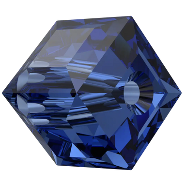 Serinity Crystal Beads Cube (5601) Dark Sapphire - Bluestreak Crystals