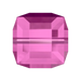 Serinity Crystal Beads Cube (5601) Fuchsia - Bluestreak Crystals
