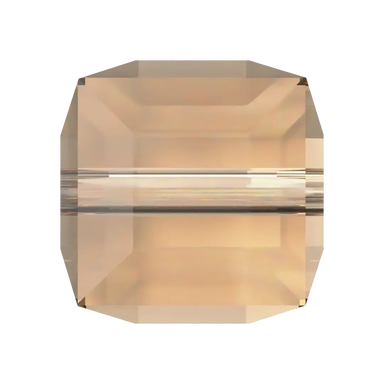 Serinity Crystal Beads Cube (5601) Light Colorado Topaz - Bluestreak Crystals