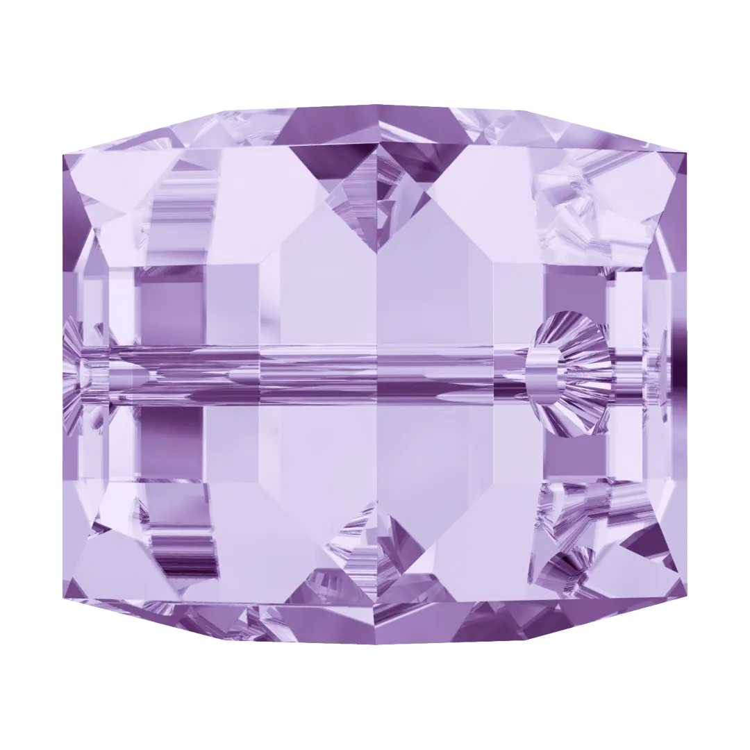 Serinity Crystal Beads Cube (5601) Tanzanite - Bluestreak Crystals