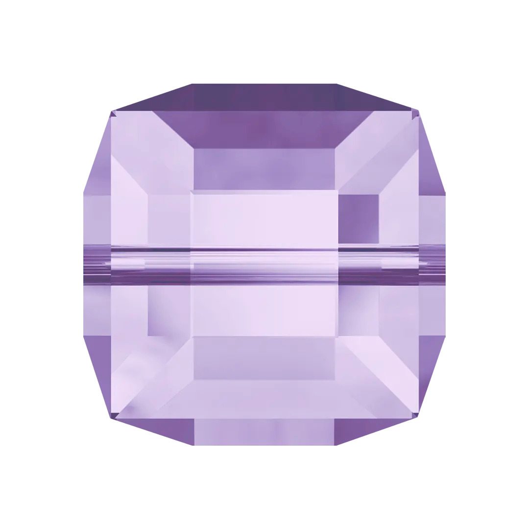 Serinity Crystal Beads Cube (5601) Tanzanite - Bluestreak Crystals