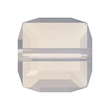 Serinity Crystal Beads Cube (5601) White Opal - Bluestreak Crystals