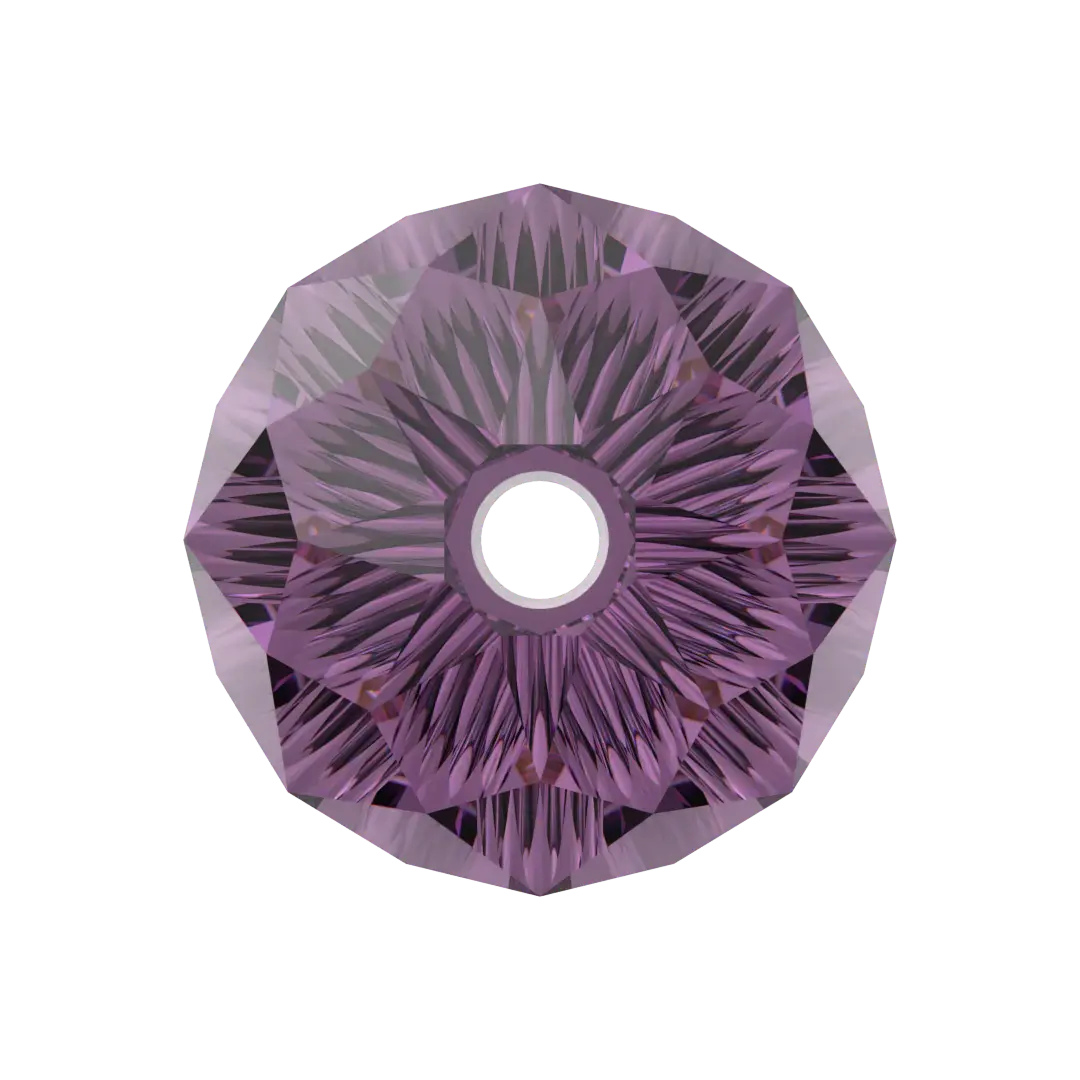 Swarovski Crystal Beads Drop (5500) Amethyst - Bluestreak Crystals