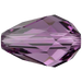 Swarovski Crystal Beads Drop (5500) Amethyst - Bluestreak Crystals