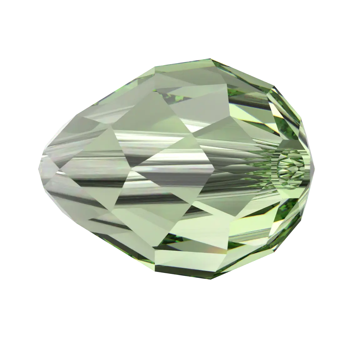Serinity Crystal Beads Drop (5500) Dark Peridot - Bluestreak Crystals