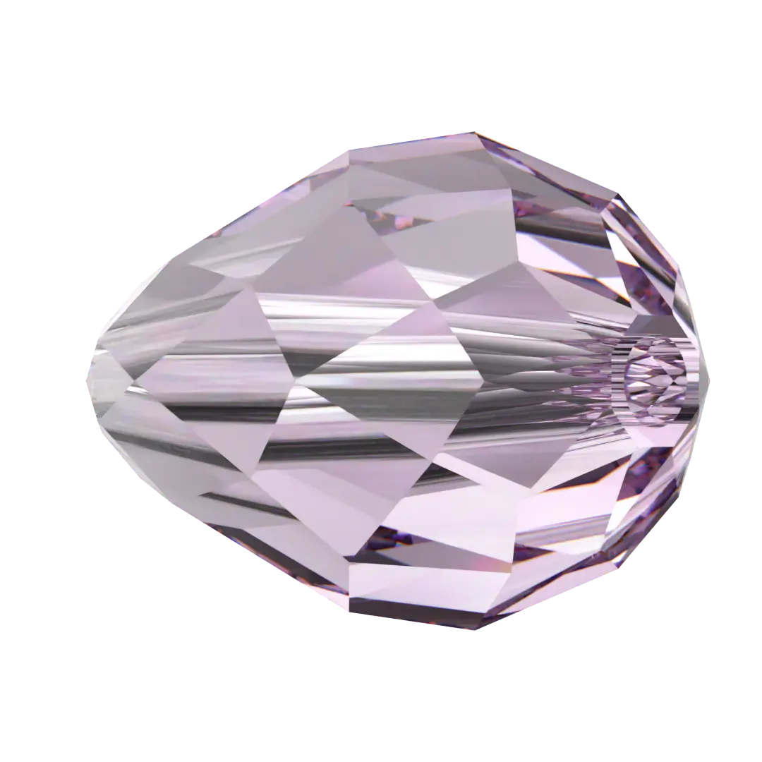 Serinity Crystal Beads Drop (5500) Light Amethyst - Bluestreak Crystals