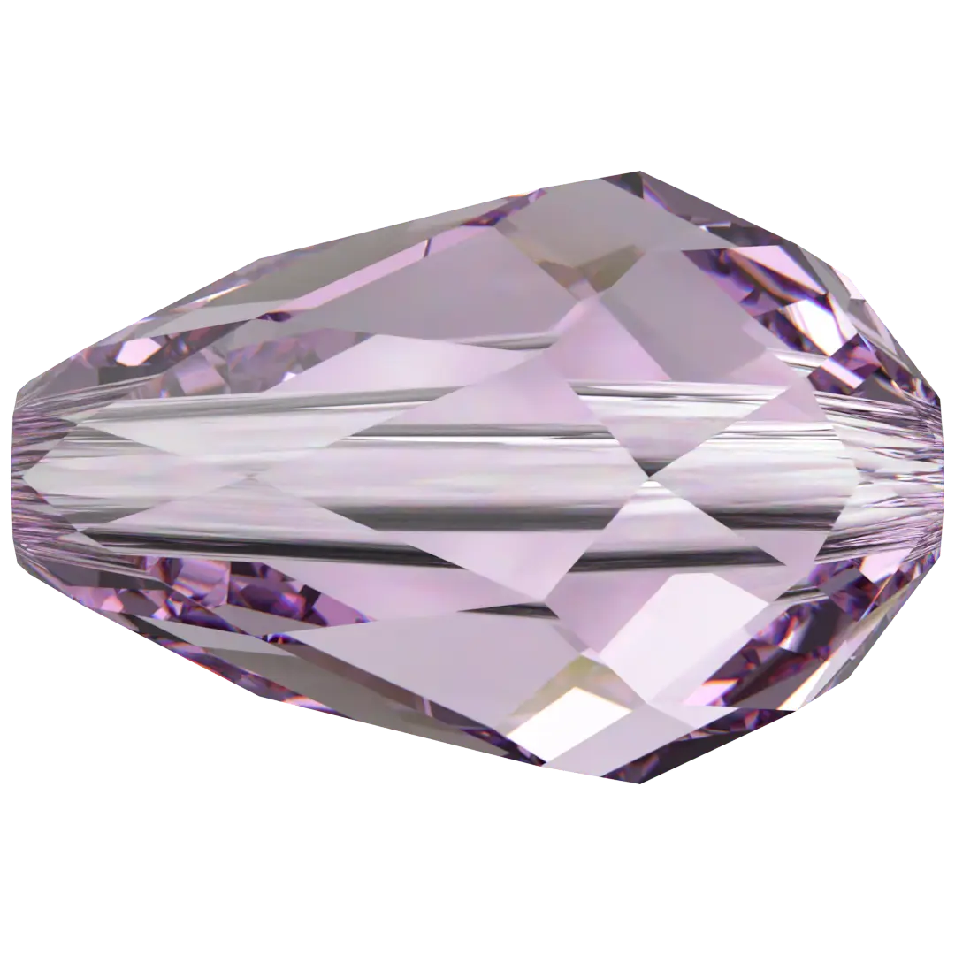 Serinity Crystal Beads Drop (5500) Light Amethyst - Bluestreak Crystals