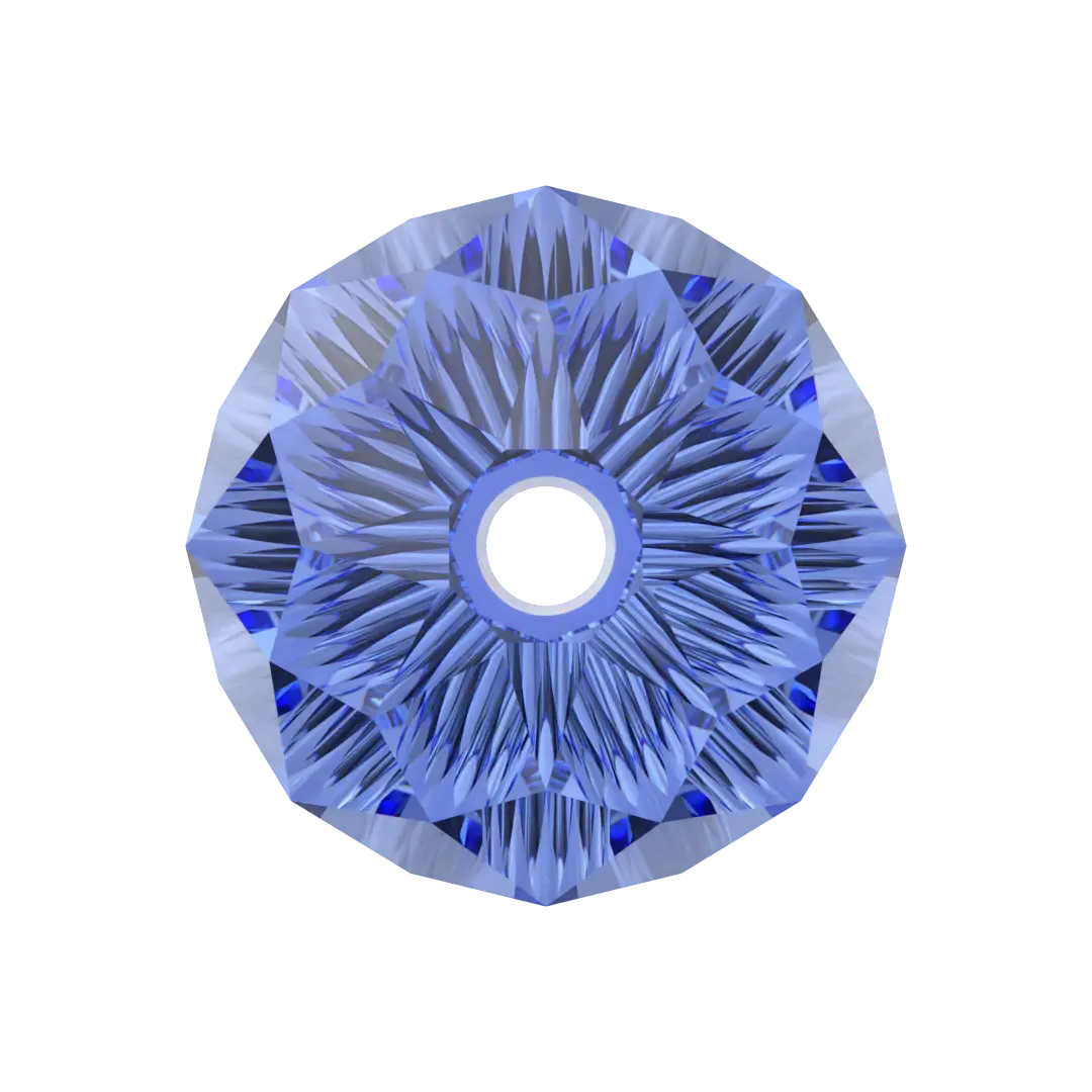 Serinity Crystal Beads Drop (5500) Sapphire - Bluestreak Crystals