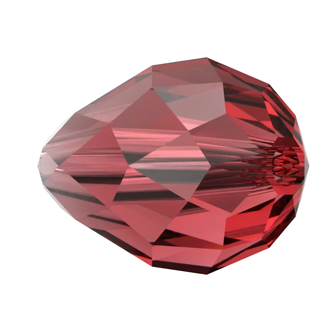 Serinity Crystal Beads Drop (5500) Scarlet - Bluestreak Crystals