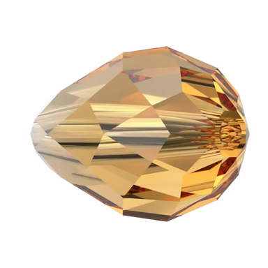 Serinity Crystal Beads Drop (5500) Topaz - Bluestreak Crystals