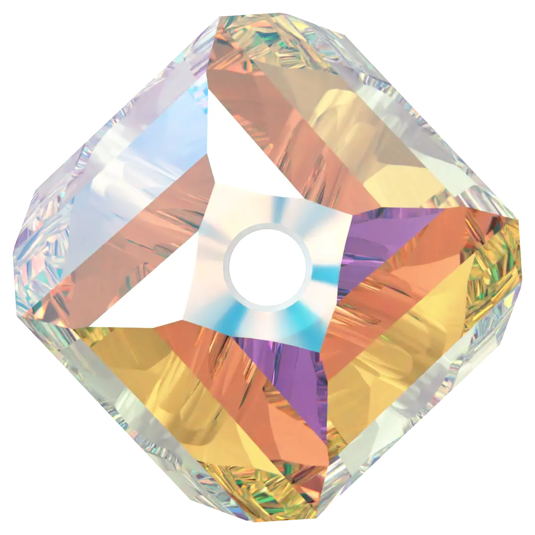 Serinity Crystal Beads Helix (5020) Crystal AB - Bluestreak Crystals