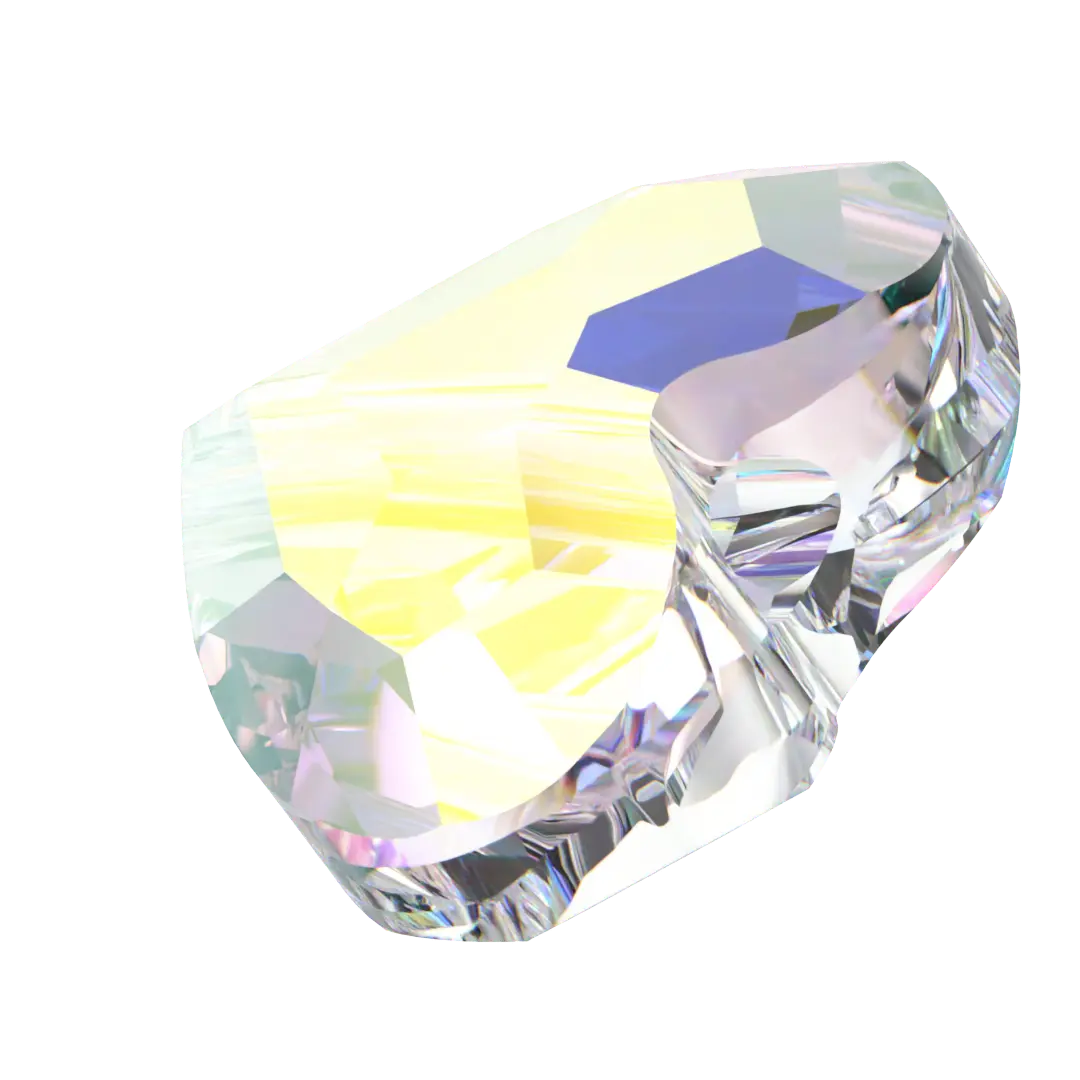 Serinity Crystal Beads Love (5741) Crystal AB - Bluestreak Crystals
