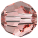 Serinity Crystal Beads Round (5000) Rose Peach - Bluestreak Crystals