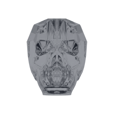 Swarovski Crystal Beads Skull (5750) Crystal Silver Night - Bluestreak Crystals