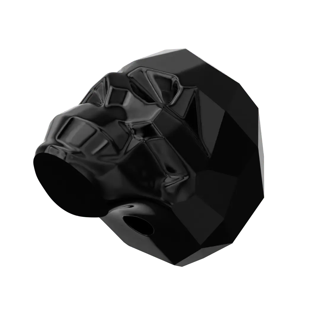 Swarovski Crystal Beads Skull (5750) Jet - Bluestreak Crystals
