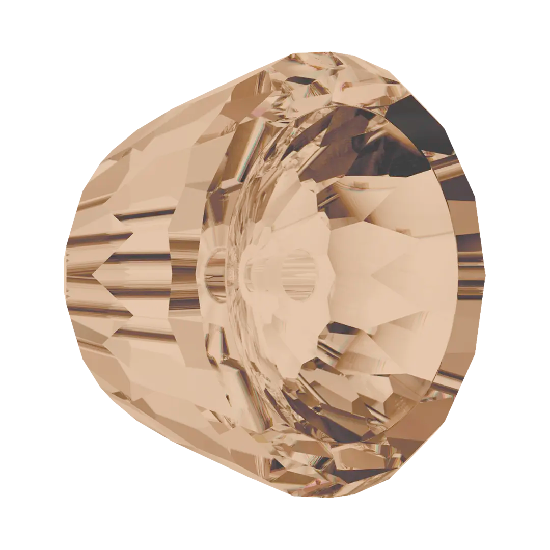 Serinity Crystal Beads Small Dome (5542) Crystal Golden Shadow - Bluestreak Crystals