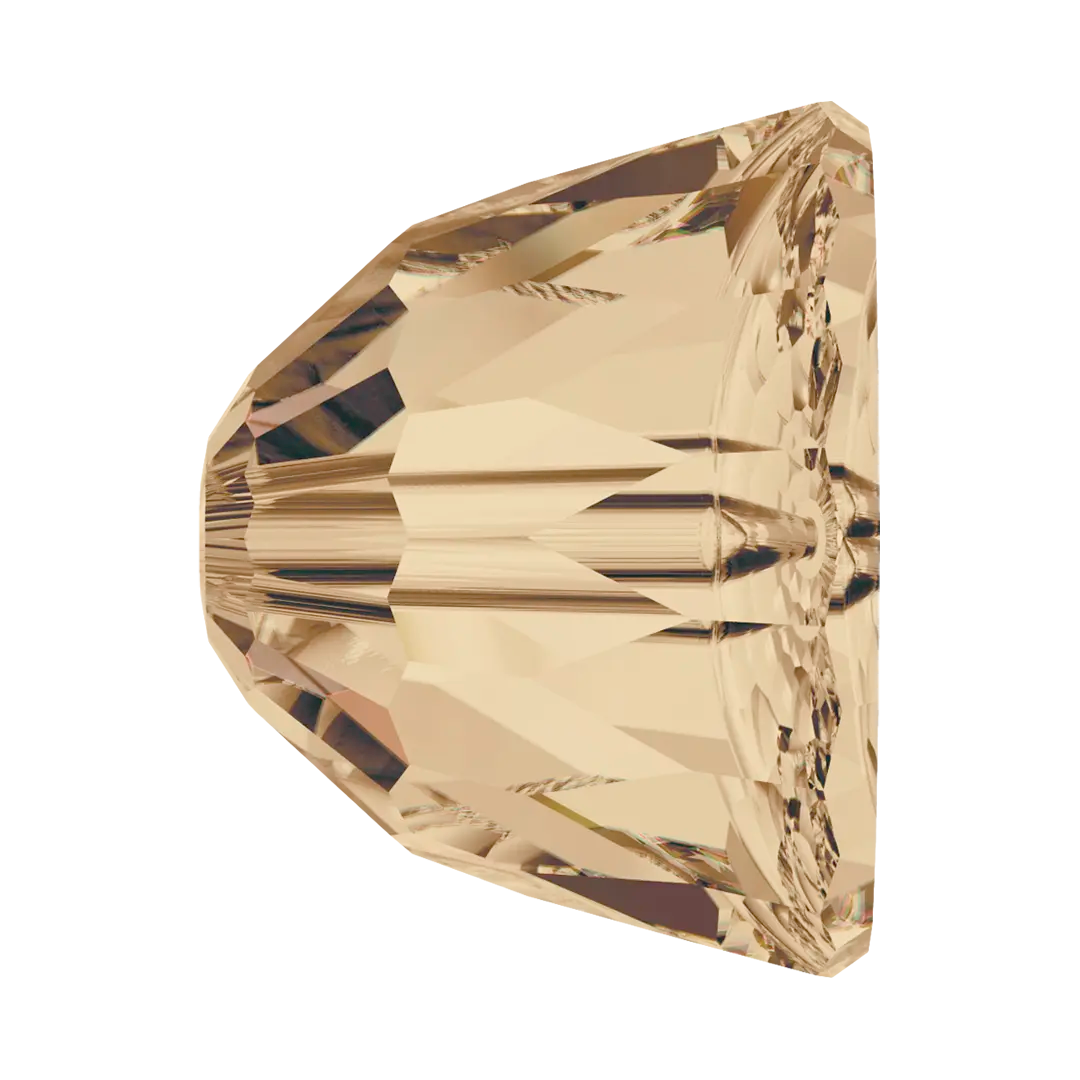 Serinity Crystal Beads Small Dome (5542) Crystal Golden Shadow - Bluestreak Crystals