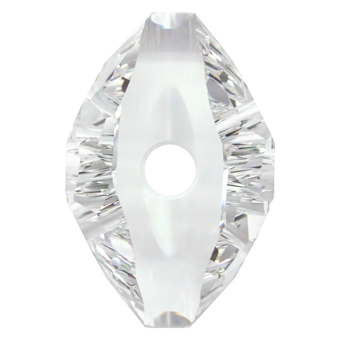 Serinity Crystal Beads Thin Round (5034) Crystal - Bluestreak Crystals