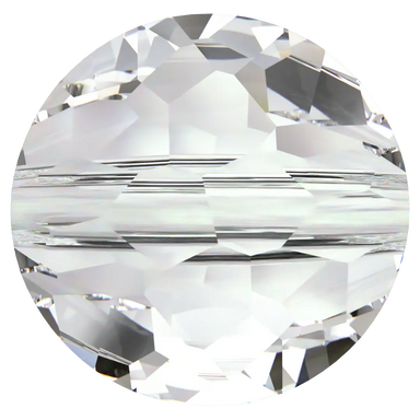 Serinity Crystal Beads Thin Round (5034) Crystal - Bluestreak Crystals