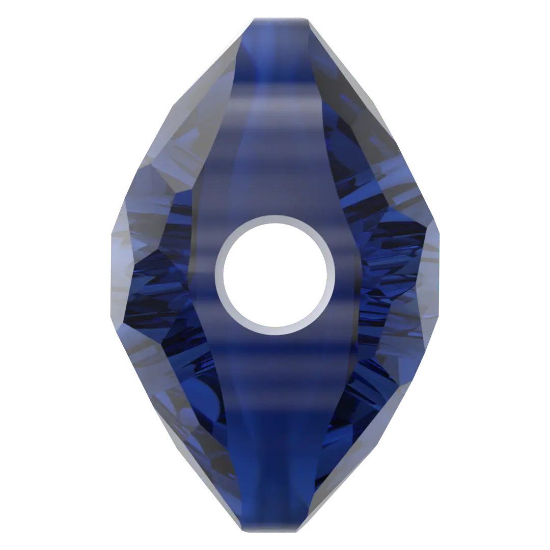 Serinity Crystal Beads Thin Round (5034) Dark Sapphire - Bluestreak Crystals