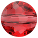 Serinity Crystal Beads Thin Round (5034) Light Siam - Bluestreak Crystals