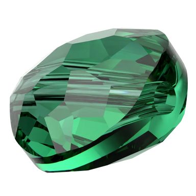 Serinity Crystal Beads Thin Round (5034) Majestic Green - Bluestreak Crystals