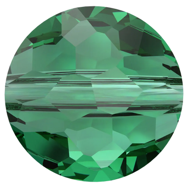 Serinity Crystal Beads Thin Round (5034) Majestic Green - Bluestreak Crystals