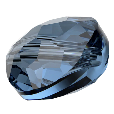 Serinity Crystal Beads Thin Round (5034) Montana - Bluestreak Crystals