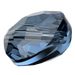 Serinity Crystal Beads Thin Round (5034) Montana - Bluestreak Crystals