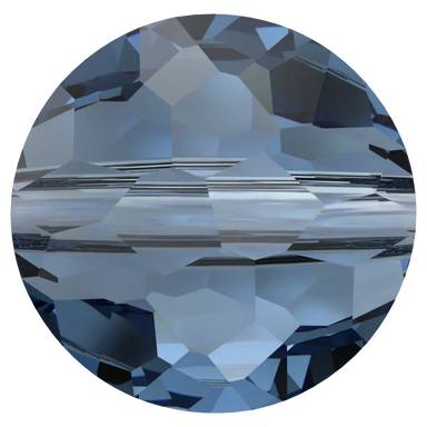 Serinity Crystal Beads Thin Round (5034) Montana - Bluestreak Crystals