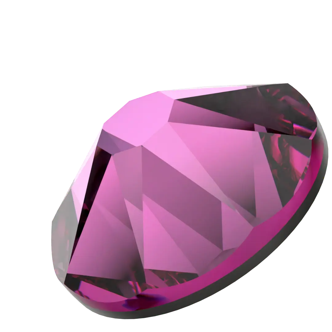 Serinity Hotfix Flat Back Crystals (2000, 2038 & 2078) Dark Rose - Bluestreak Crystals