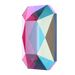Serinity Flat Back Crystals Non Hotfix Emerald Cut (2602) Fuchsia Shimmer - Bluestreak Crystals