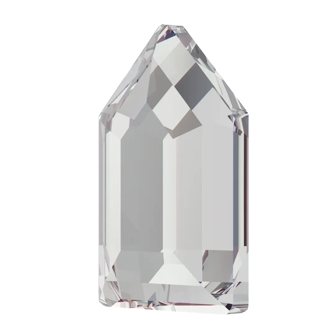 Serinity Flat Back Crystals Non Hotfix Large Pentagon (2774) Crystal Silver Shade - Bluestreak Crystals