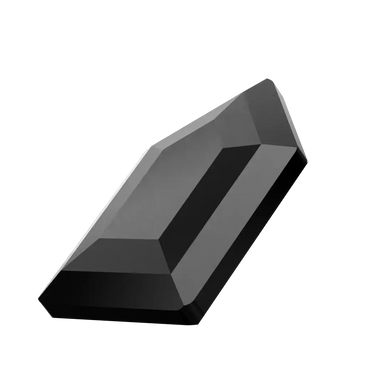 Serinity Flat Back Crystals Non Hotfix Large Pentagon (2774) Jet UNFOILED - Bluestreak Crystals