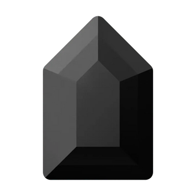 Serinity Flat Back Crystals Non Hotfix Large Pentagon (2774) Jet UNFOILED - Bluestreak Crystals