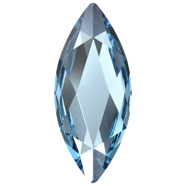 Serinity Flat Back Crystals Non Hotfix Marquise (2201) Aquamarine - Bluestreak Crystals