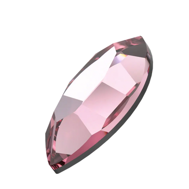 Swarovski Flat Back Crystals Non Hotfix Navette (2200) Light Rose - Bluestreak Crystals